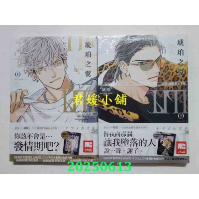 空运版  尖端  HIS LITTLE AMBER—琥珀之翼—(上)+(下)  作者： ナツメカズキ(全新)