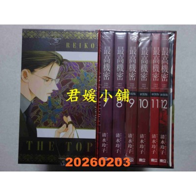 空运版  东立  最高机密 新装版  7~12完 (首刷书盒版)  作者： 清水玲子(全新)